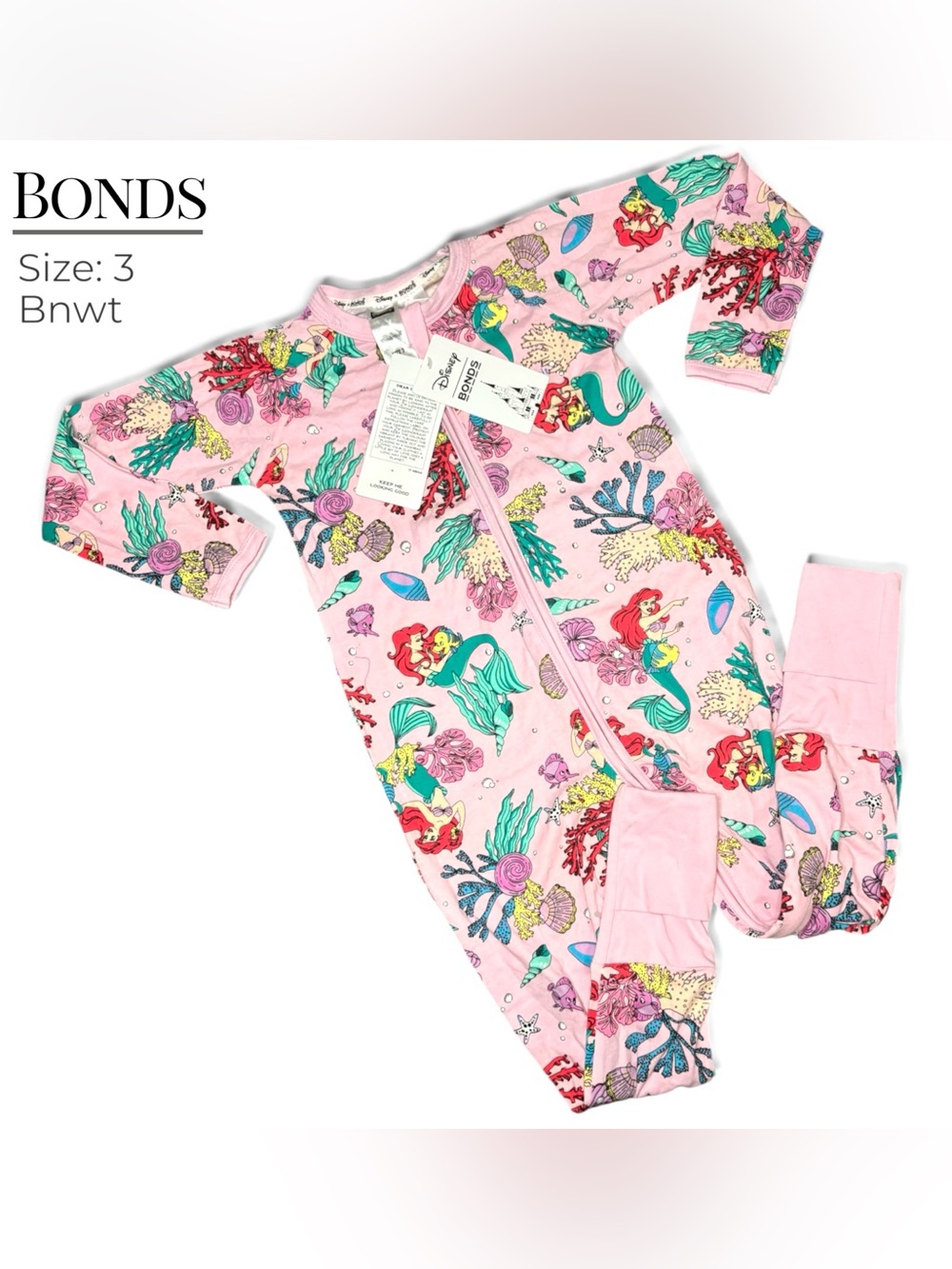 Bonds little mermaid onesie size 3